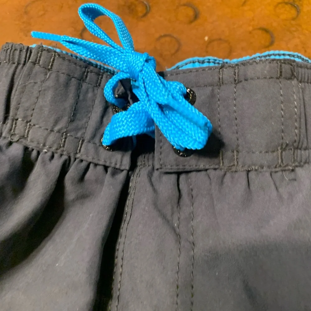 SPEEDO Board Shorts Men's L Blue Loose Fit UPF 50+ Pockets Drawstring Swim - Picture 4 of 7